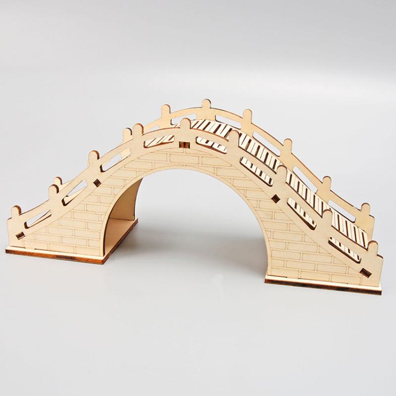 Technology Small Production Wooden Arch Bridge Children Primary School Students Scientific Experiment Small Invention Creative Handmade Diy Material