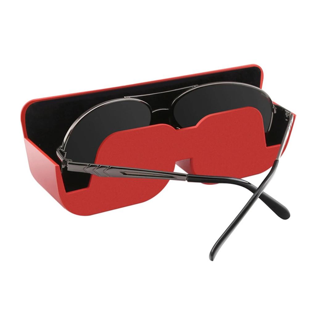 Custodia per Occhiali da Sole per Visiera Auto Portaocchiali da Sole Universale Chiusura Magnetica Organizzatore Accessori Interni Auto