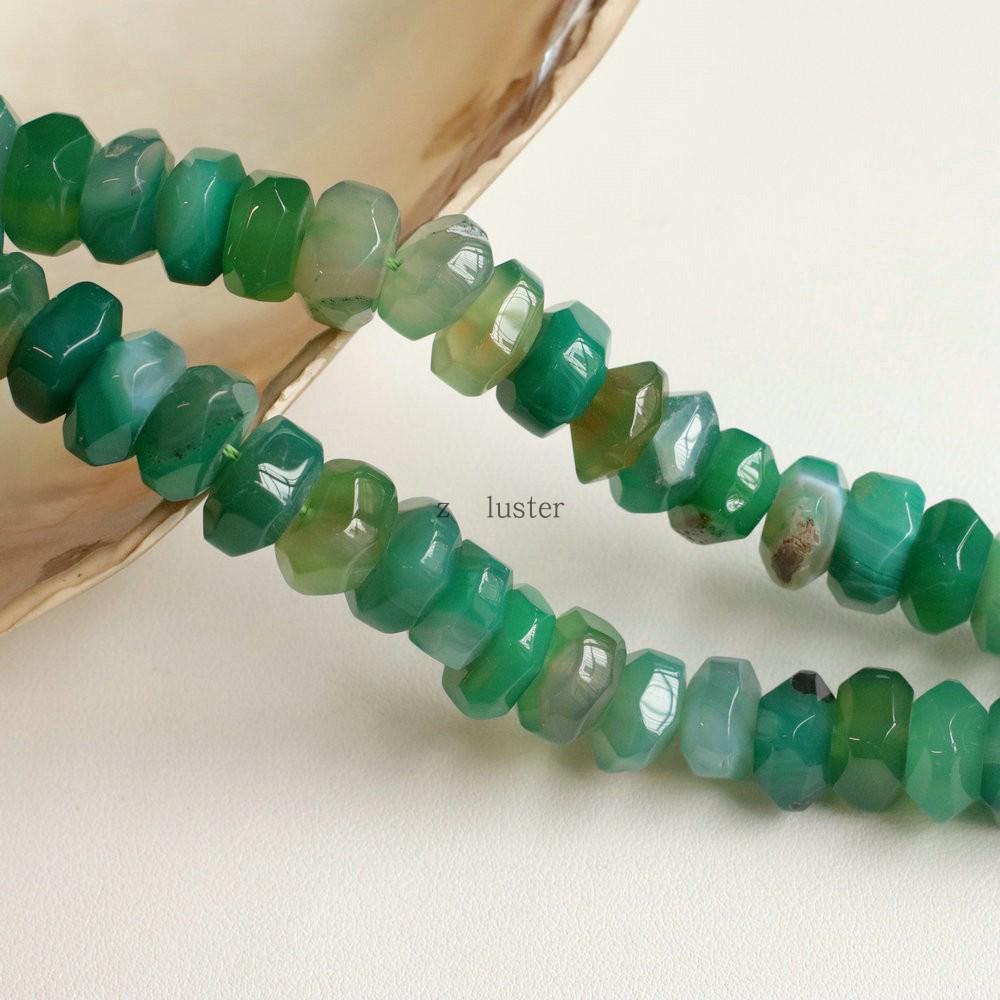 Handmade Natural Agate Faceted Octagonal Beads Necklace - Fashion Jewelry Accessory