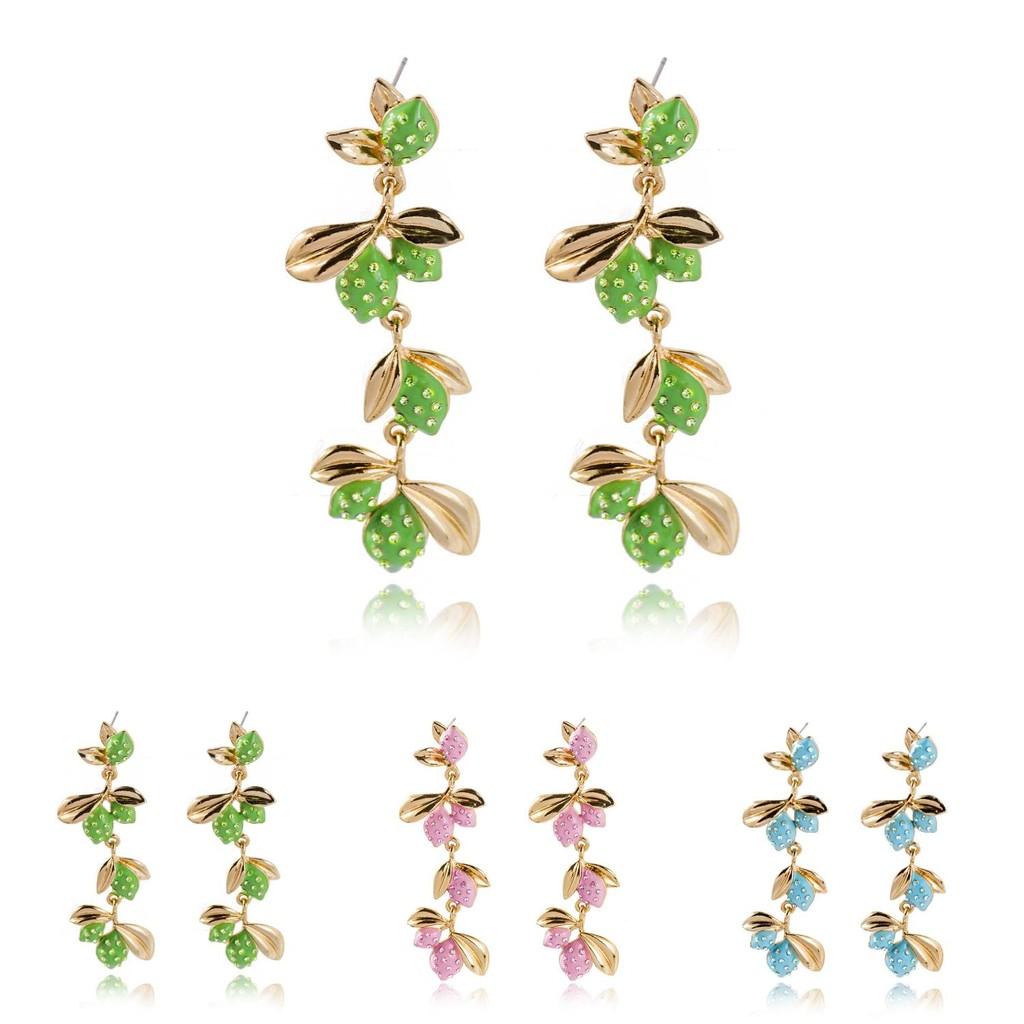 Summer Fashion European Style Alloy Fruit Earrings For Women Birthday Gift