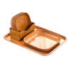 Bone Spitting Dish Imitation Wood Grain Serving Trays Japanese-Style Plastic Fruit Bowl Stackable Salad Tray Kitchen Organizer