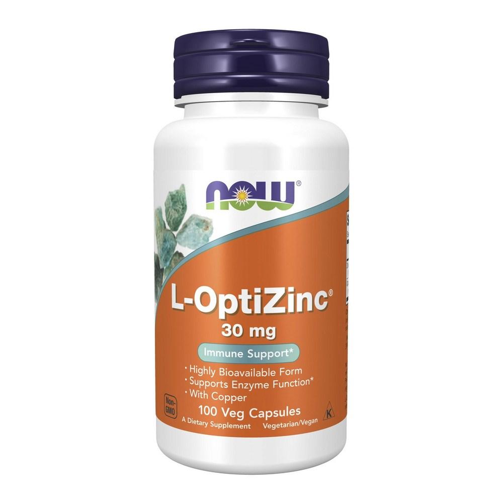 Now Foods L-Optizinc 30mg Veg Capsules 1 pcs 100 Tablets