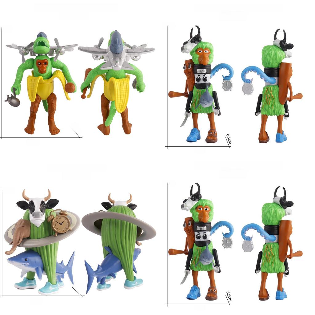 Tungtung Sahur Fusion Pvc Figure Desk Decor With Interchangeable Parts For Collectors