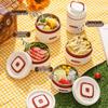 He Baifu Microwaveable Stainless Steel Bento Lunch Box Set
