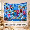 Custom Name Text Tapestry,Pocoyó Boho Wall Hanging, Decorative Backdrop Tapestry For Room