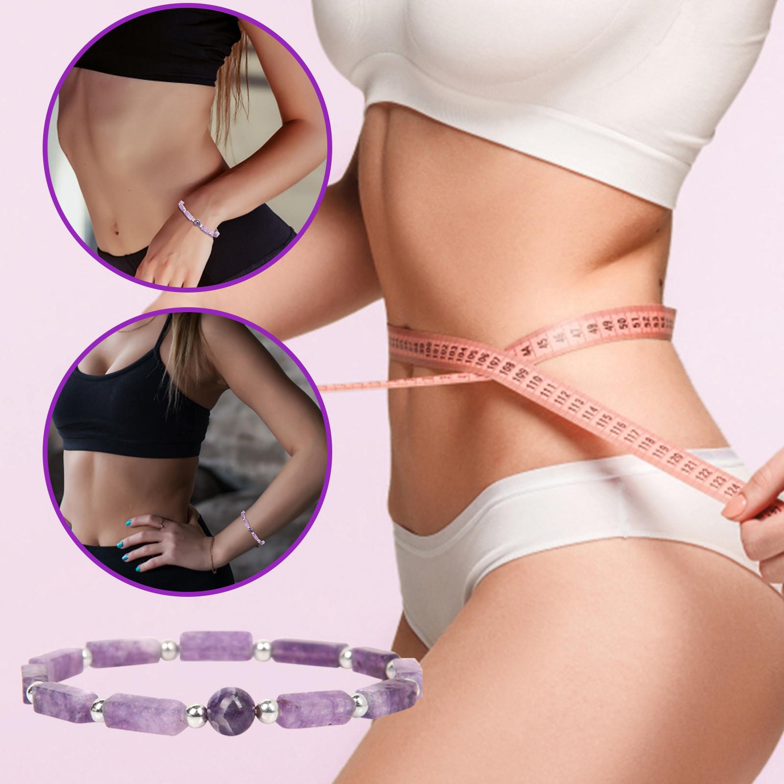Crystal Body Purification Bracelet, Plus Amethyst Chip Bracelet, High Quality Gemstone Bracelet, Real Natural Stone Bracelet, Natural - Crystal Stone One Size фиолетовый