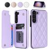Wallet Small Fragrance Card Insert Leather Case For Samsung Galaxy A71 A56 A55 A54 A53 A52 A51 A36 A35 A26 A17 A16 A15 A14 A13