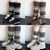 1Pair Women Autumn Winter Legwarmers Socks Retro Knitted Kneepad Leg Warmer Female Girls Pile Heap Socks Outdoor Warm Socks
