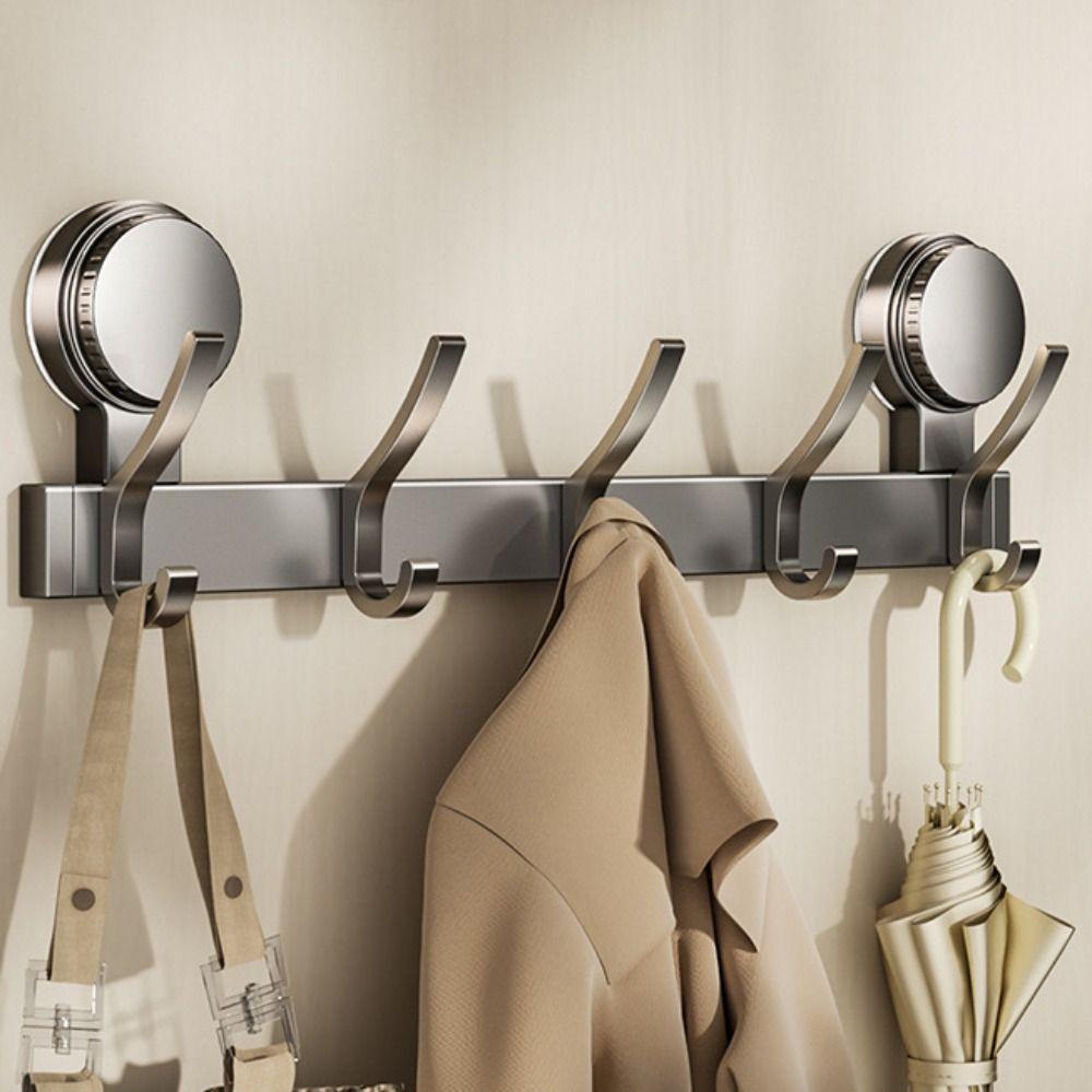 Strong Load-bearing Suction Cup Door Hook No Drilling Towel Storage Hook  Kitchen