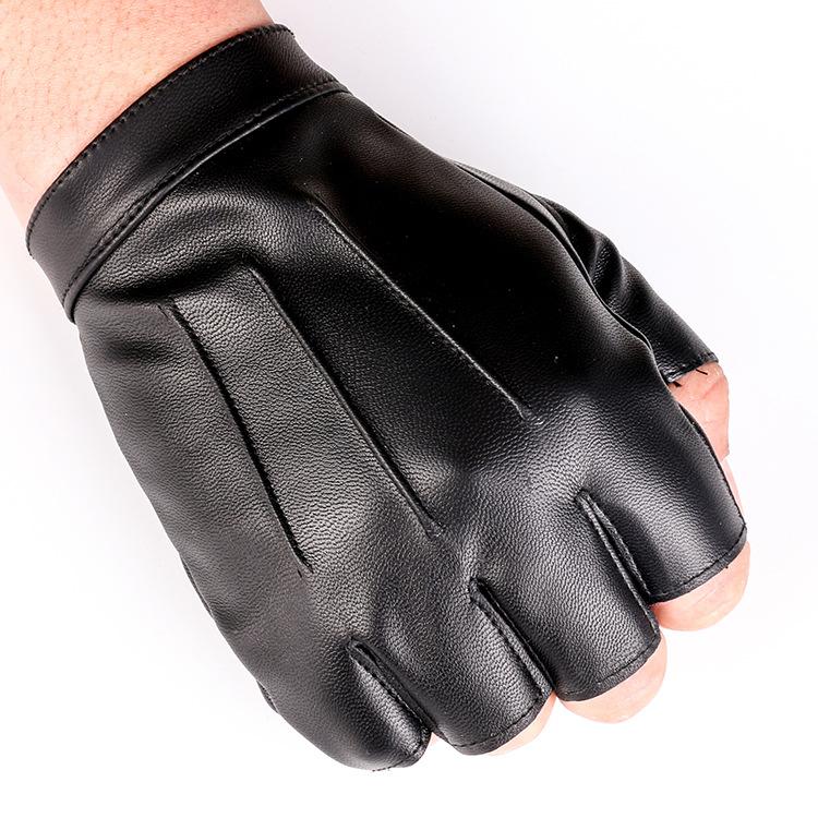 Herren und Damen Dreifinger-Lederhandschuhe Outdoor Street Dance PU-Leder Nachtclub Damen Performance Tanz Tanzhandschuhe