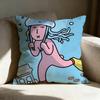 My Friend Rrabbit Cute Pillow Case Pillowcase Doublesided Printed Sofa Cushion Bedroom Headboard Pillow