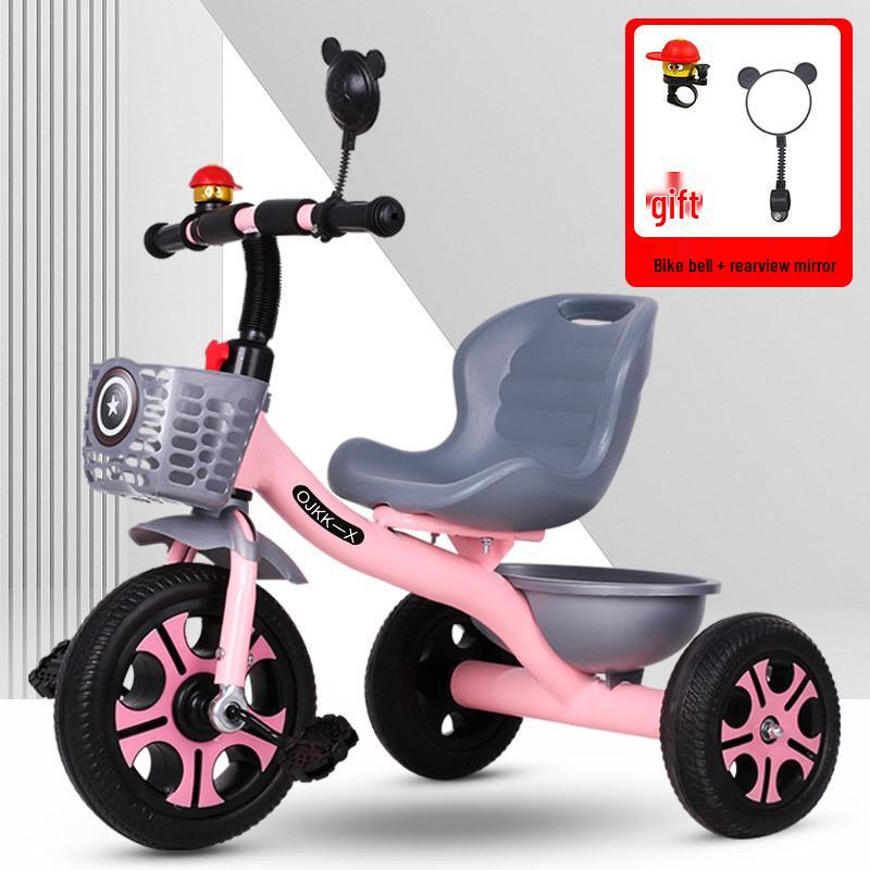Large Size Tricycle for Kids 1-6 Years - Convertible Baby Stroller & Pedal Bicycle for Kindergarten
