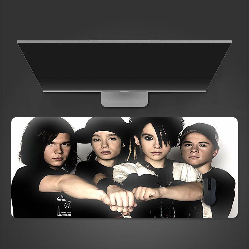 Tokio Hotel Band Mouse Pad, Large Gaming Desk Mat, Non-slip XXL Mousepad for Laptop & Tablet, Mini PC Playmat with Stitched Edges