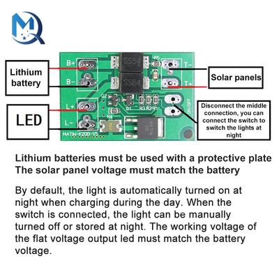 Automatic Solar Panel Battery Charger Board Night Light LED Lamp Control Switch Garden Street Light 3.7V 7.4V 11.1V Module