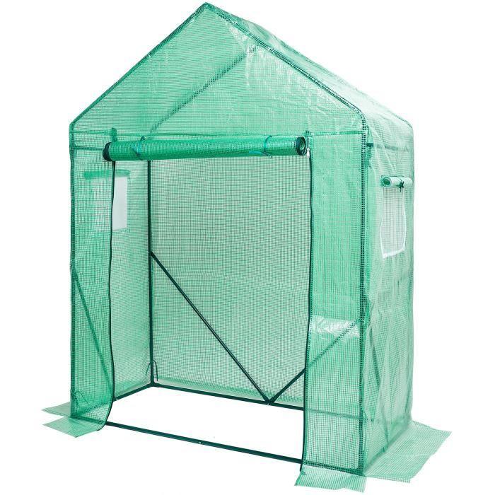 Yorbay Serre de Jardin Tente pour Plantes Tomates Fleurs Bâche renforcée en PE 140 g/m² - 150×70×190cm