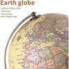 Illuminated World Globe For Kids With Wooden Stand,built In Led For Illuminated Night View Antique Globe