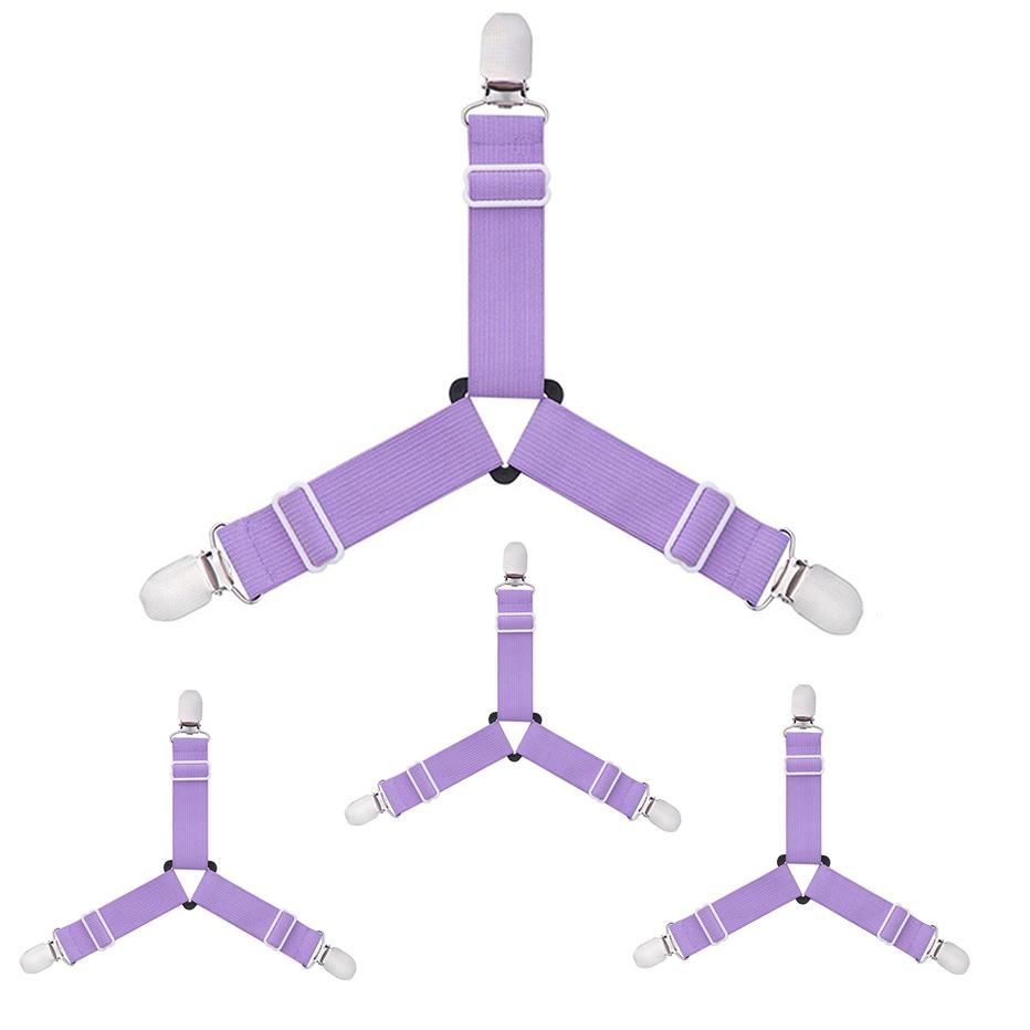 1-4Pcs Bed Sheet Elastic Grippers Belt Fastener Bed Sheet Clips Mattress Cover Blankets Holder Home Textiles Home Living Gadgets