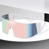 Non-polarized Rimless High Definition One-Piece Frame All-inclusive Sunglasses Men Women Windproof Outdoor Sports Protection Eyeglasses