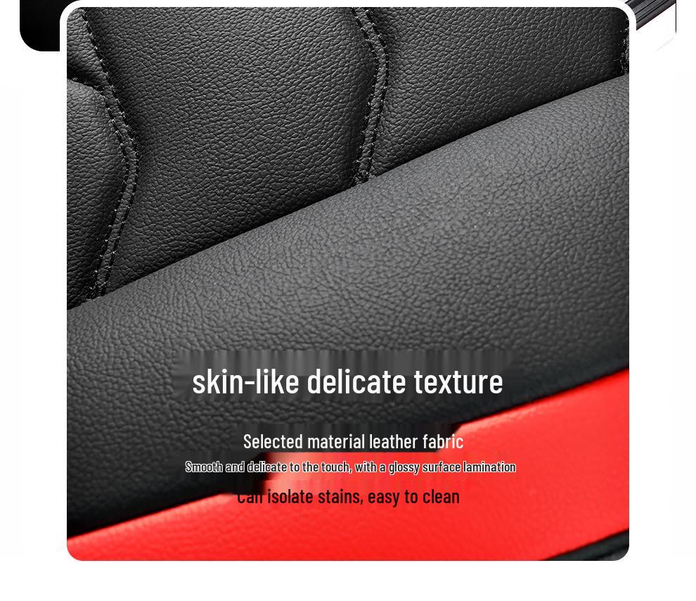 Universal Full-Wrap Four Seasons Breathable Leather Car Seat Cover