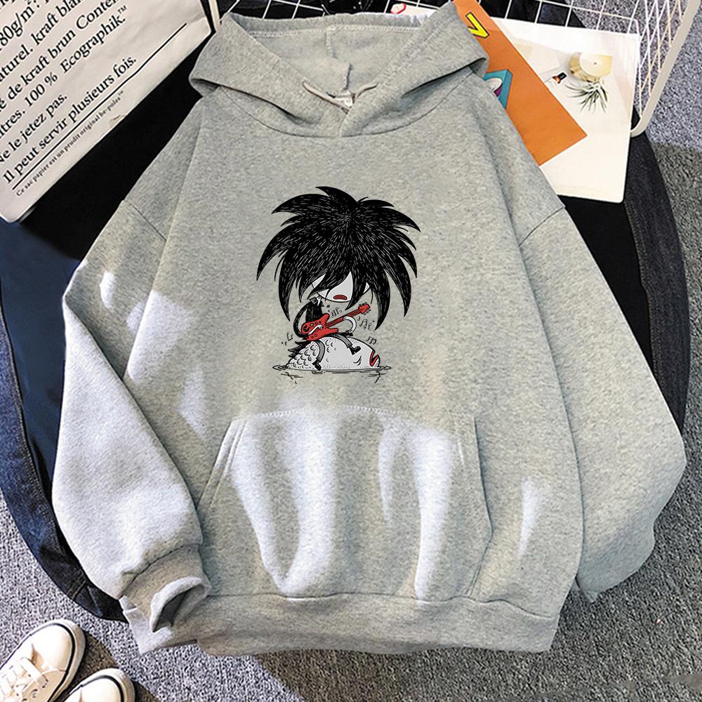 The Cure Robert Smith Hoodies Cartoon Casual Long Sleeve Mens Sweatshirts Printing Clothes Graphic Pullovers