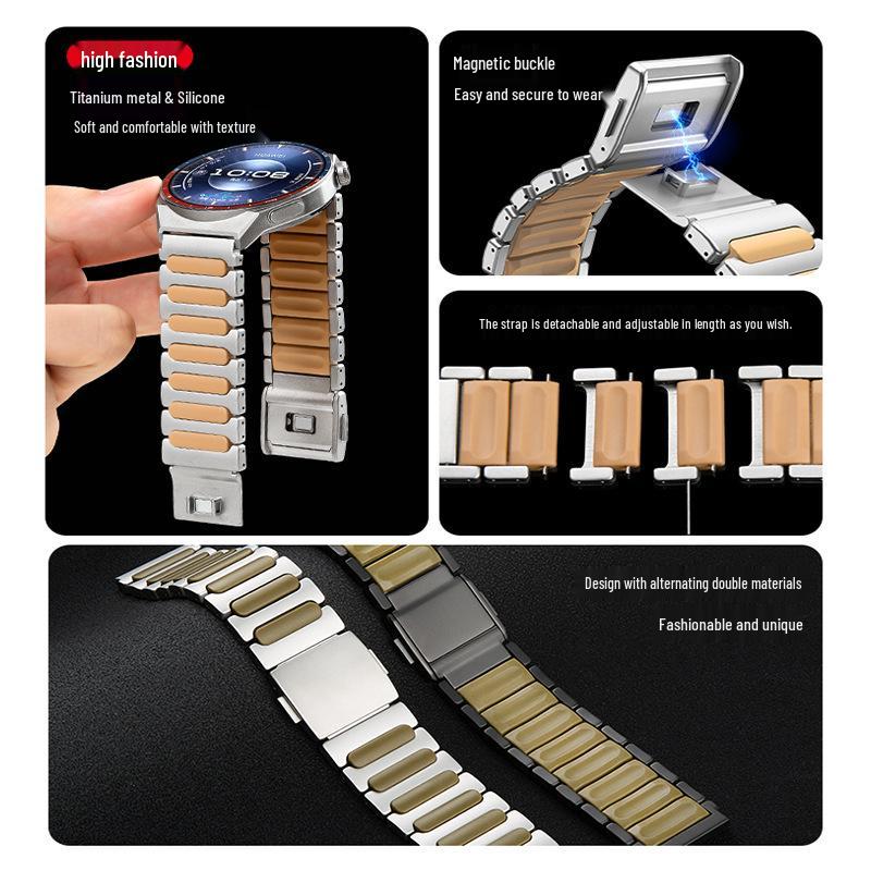 Huawei GT7 Watch: 22mm Titanium Magnetic Buckle Strap for GT Pro