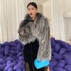 Women's Autumn And Winter Short Style Imitation Silver Fox Fur Grass Coat