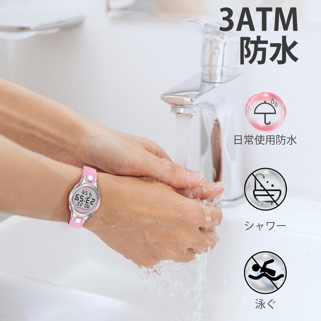 Digital Sport Tag der LED Wasserdicht Einfache Bedienungsanleitung Enthalten Damen Uhr, Uhr, Multi-funktion, Datum, Woche, Alarm, Display, frauen