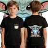 Boys Star Wars Yoda Tshirt Cotton Casual Kids T Shirt Toddler Short Sleeve Summer Clothing for Child