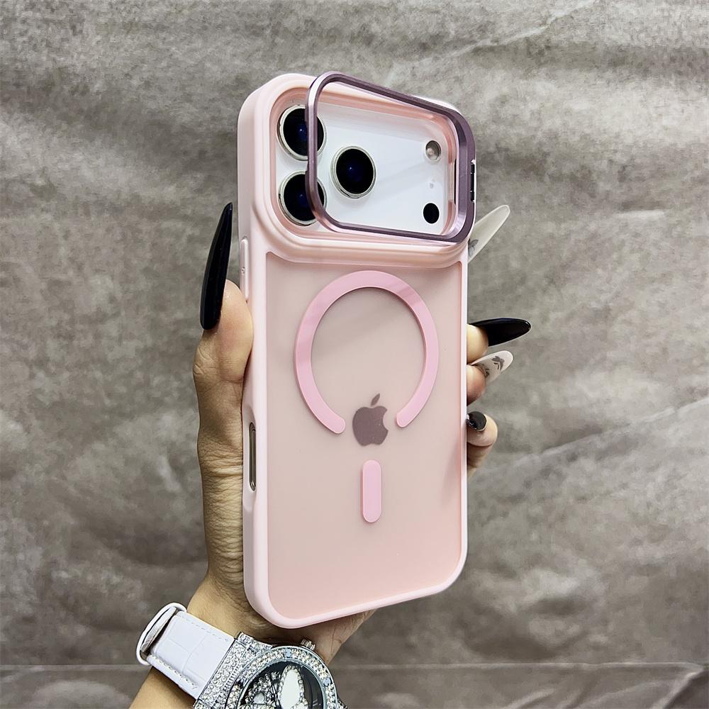 

Матовый Прозрачный Магнитный Чехол-Подставка для Беспроводной Зарядки для iPhone 17 Air 16 15 14 13 12 11 17 Pro Max Magsafe Обязательные Аксессуары Чехол iPhone 15 Plus