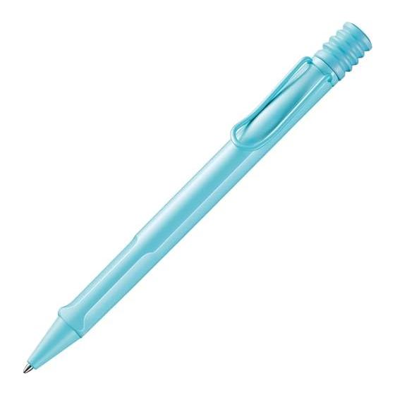 LAMY safari Aqua Sky Ballpoint Pen, Ergonomic Grip, Medium Line Width (M), Comfortable for Long Writing Sessions, Durable ASA Plastic, Includes Large