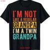 Im Not Like A Regular Grandpa Twin Siblings T Shirt Vintage Stretched Top For Everyday Wear Versatile Stylish Vintage