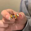 Cute funny spring dog ring childlike fun cute girl index finger ring opening adjustable ring