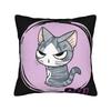 C-Chis S-Sweet H-Home Cat Pillow Cover Comfy Cushion Cover Morden Pillow Case For Sofa Couch Bed Living Room