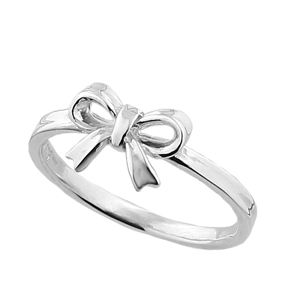 Shinjuku Gin No Kura Simple Ribbon Silver 925 Ring, Size 7, Women's