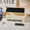 Cable Storage Box with Lid Power Strip Organizer Dustproof Desktop Socket Cord Cable Organizer for Home Office Wire Case