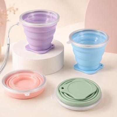 Silicone Folding Water Cup: Portable Travel Cup for Kids and Adults