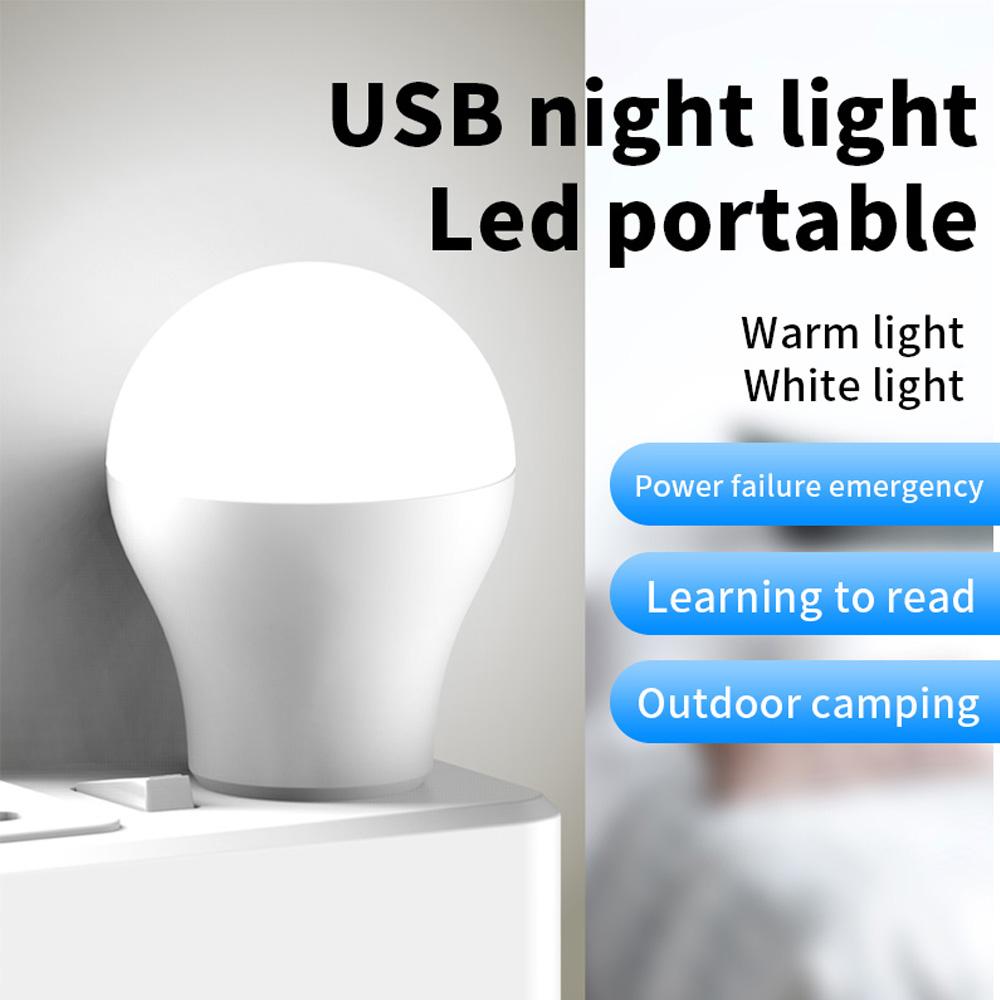 10 Pcs USB Plug Car Lamp 5V 1W Super Bright Eye Protection Book Light Computer Mobile Power Charging USB Small Atmosphere Lamp