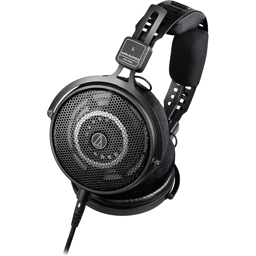 Audio-Technica ATH-R50x Open Monitor Headphones Wired [DTM Mix Mastering Music Listening Detachab...