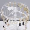 1pc Double Layered Rotating Jewelry Rack, Transparent Tree Shaped Jewelry Display Rack, Earring and Necklace Storage Rack