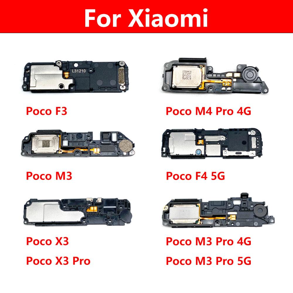 NEW Loudspeaker For Xiaomi Poco F3 GT F4 5G M3 M4 X4 Pro 4G 5G X2 M5 F2 Pro X3 NFC Loud Speaker Buzzer Ringer Replacement Parts