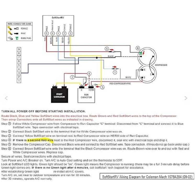 Kit de Partida Suave para AC de Motorhomes e Campers Permite Partida Fácil de Eletrodomésticos com um Gerador Pequeno Partida Suave para Ar Condicionado de Motorhomes