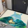Cartoon T-Totoro Entrance Door Mat Nordic Style Bedroom Living Room Doormat Home Balcony Anti-Slip Modern Home Decor
