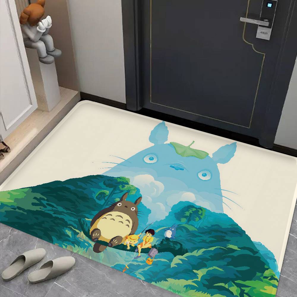 Cartoon T-Totoro Entrance Door Mat Nordic Style Bedroom Living Room Doormat Home Balcony Anti-Slip Modern Home Decor