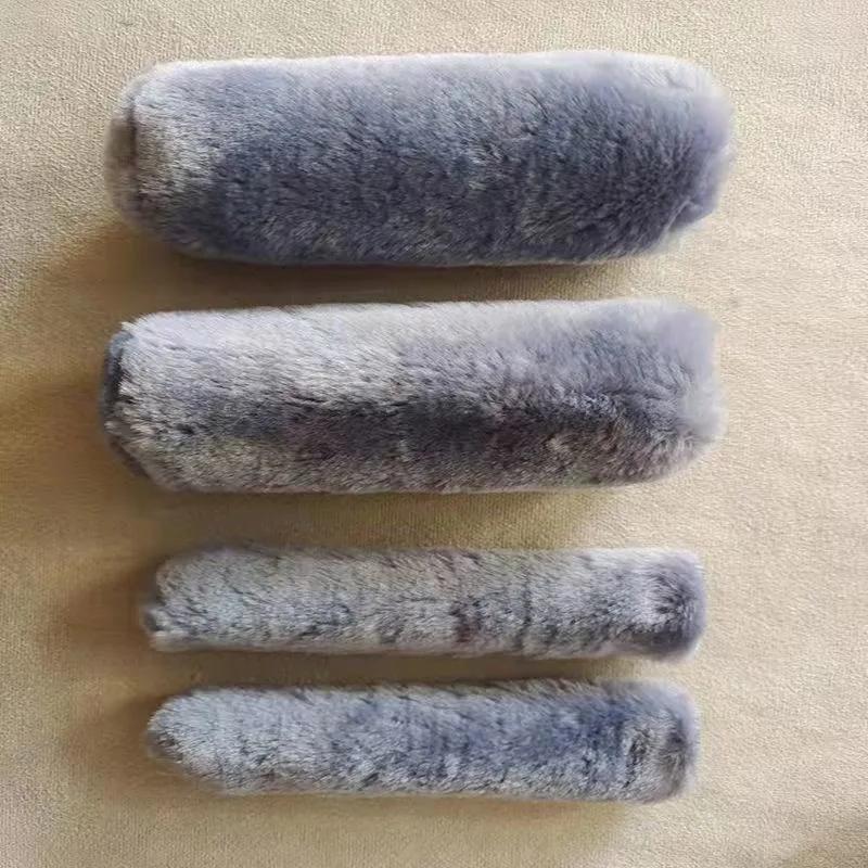 Motorbike Plush Handlebar Covers Winter Warm Imitation Plush Electric Car Motorbike Handlebar Cover Anti-slip Handlebar Sleeve