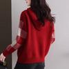 Women Knit Sweater Autumn Winter Lazy Style Casual Hooded Loose Long Sleeve Top Base Layer Shirt