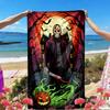 Jason Voorhees Print Beach Towel, Versatile Lightweight Absorbent Beach Towel for Pool Surf Yoga Bathroom, Perfect Birthday Holiday Gift