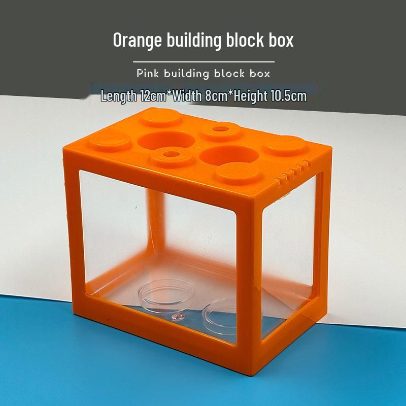 Transparent Desktop Aquarium: Fighting Fish, Jellyfish, Goldfish Tank with Street Stall Stand Design