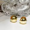 Women's Pumpkin Vine Ball One-Touch Earrings