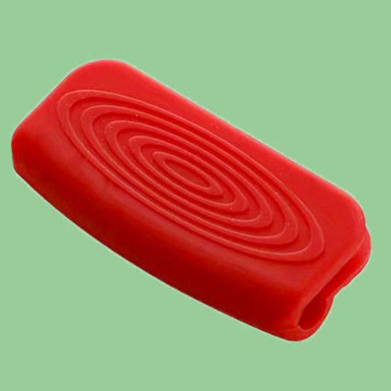 1 Pair Grips Pot Handle Flexible Non-Slip Heat-Resistant Reusable Buckle Design Anti-scalding Silicone