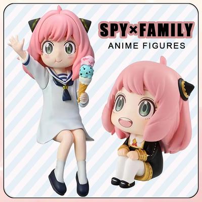 Anime SPY×FAMILY Anya Action Figures Kawaii Girl Figurine PVC Collection Cartoon Desktop Decoration Model Toys Kid Birthday Gift